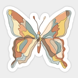 cute butterfly pastel boho aesthetic Sticker